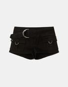 Belted Mini Shorts | Black