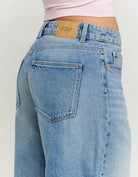 High Waist Wide Bermuda Shorts | Blue