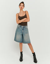Denim Bermuda Shorts | Vintage Wash