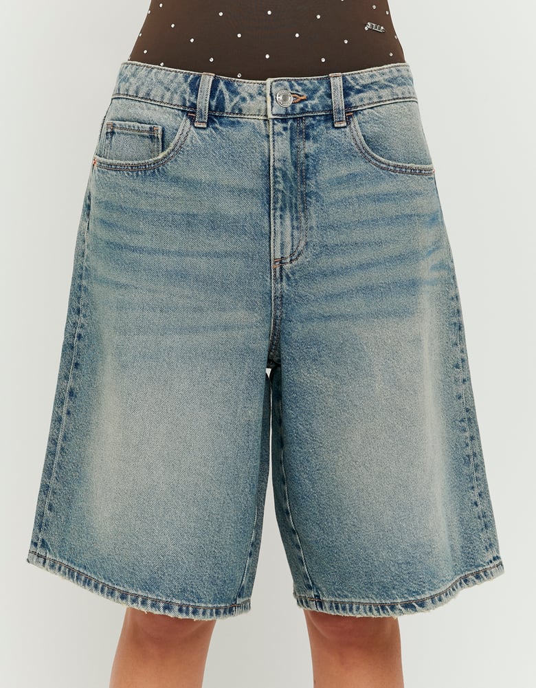 Denim Bermuda Shorts | Vintage Wash