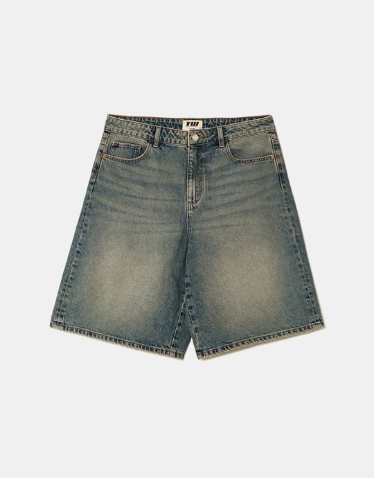Denim Bermuda Shorts | Vintage Wash