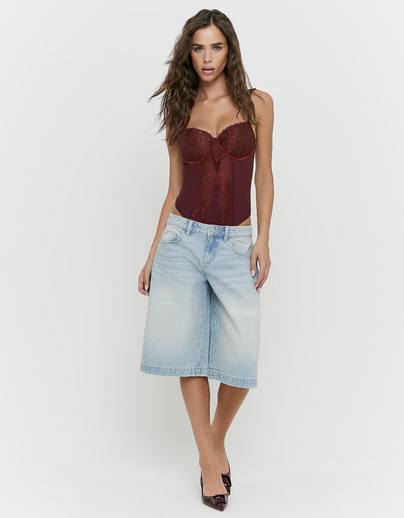 Denim Bermuda | Light Wash