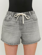 Denim Shorts | Grey Wash