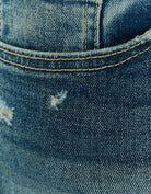 Mid Waist Mini Shorts | Blue Wash