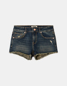 Mid Waist Mini Shorts | Vintage Wash