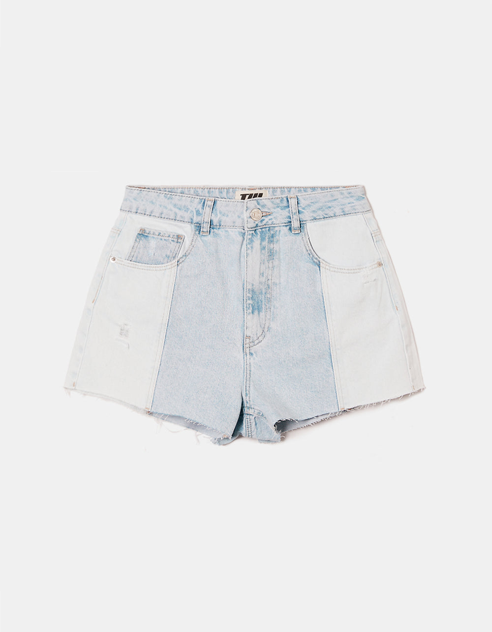 High Waist Mom Shorts | Bleach wash