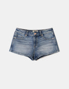 Low Rise Micro Denim Shorts | Blue Wash