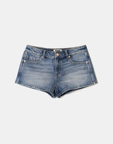 Low Rise Micro Denim Shorts | Blue Wash