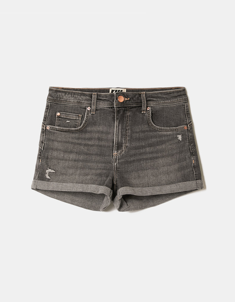 Denim Shorts | Grey Wash