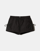 Mid Waist Mini Shorts | Black