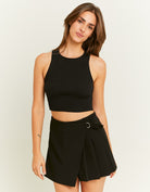 Pleated Skort | Black