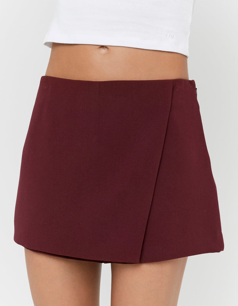 Mini Skort | Bordeau