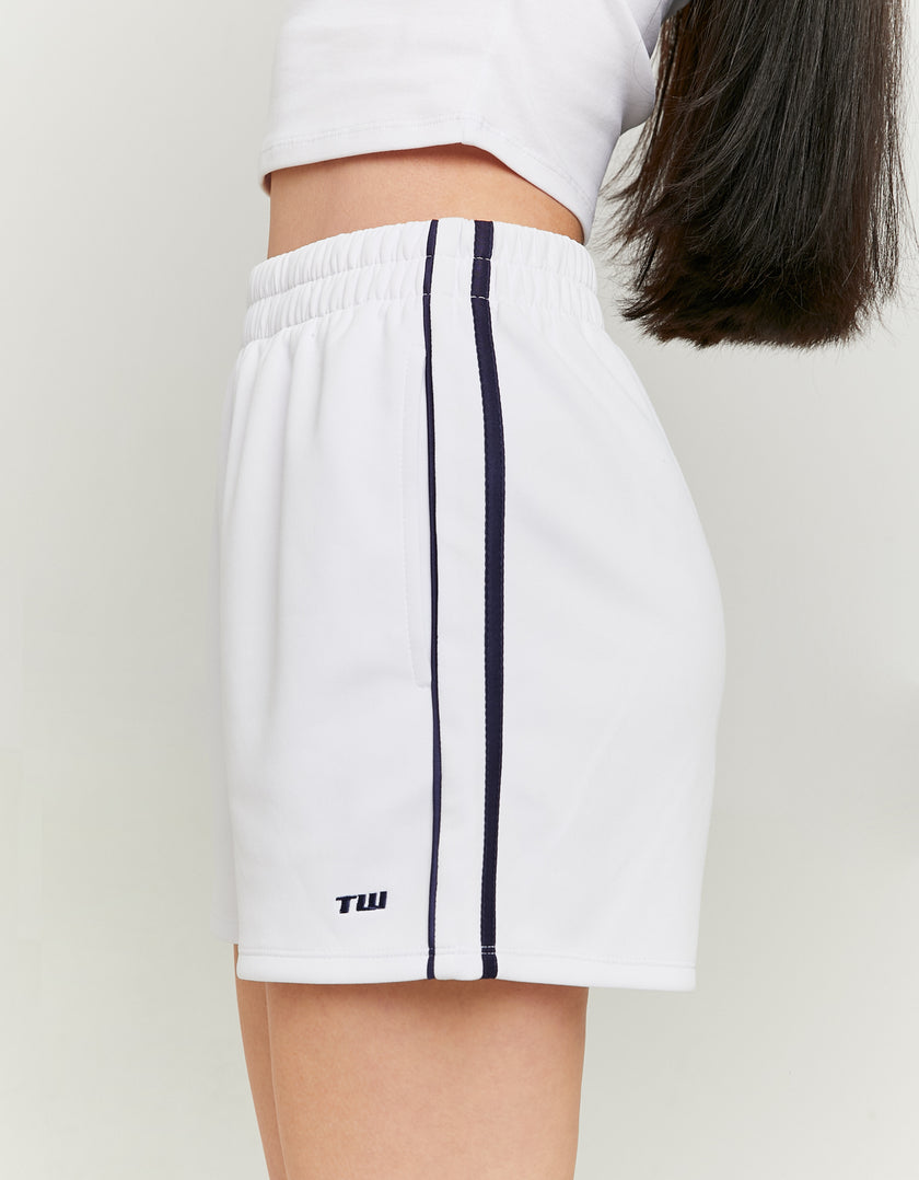 Technical Fabric Shorts | White and Navy