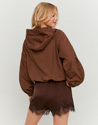 Shorts with Lace | Brown
