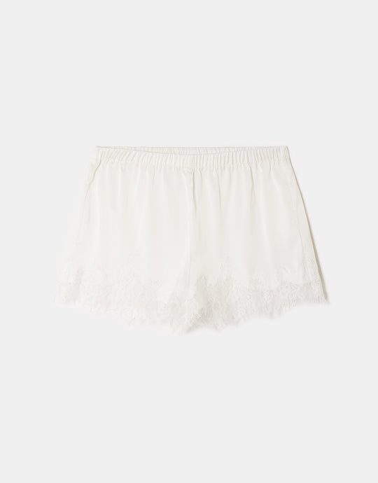 Shorts with Lace | Off White