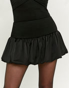 Satin Skort | Black