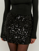 Sequined Skort | Black