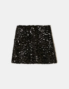 Sequined Skort | Black