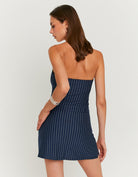 Basic Mini Skort with Pinstripes | Navy