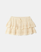 Skirt with Ruffles | Beige