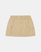 Mid Waist Mini Cargo skirt | Beige