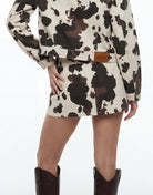 Cow Print Mini Skirt | Cow Print
