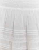 Floral Low Waist Mini Skirt | Off White