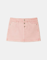Buttoned Mini Skirt | Pink