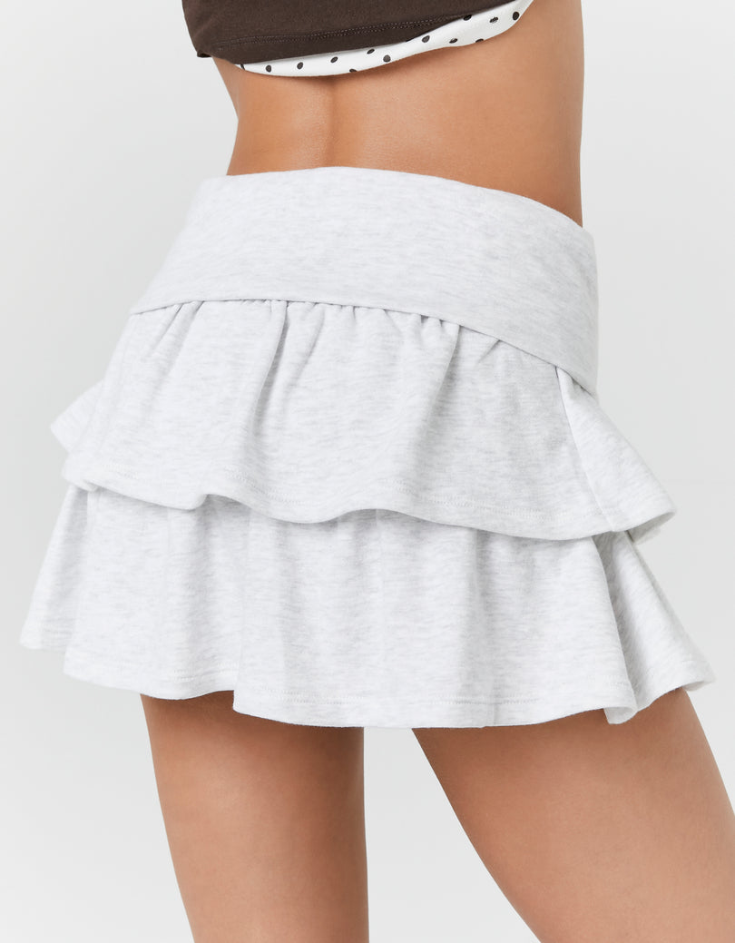 Ruffle Skort | Grey