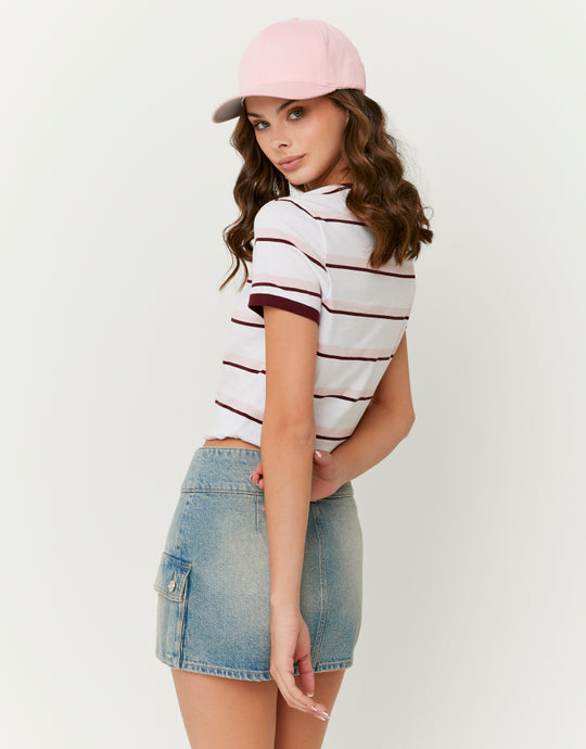 Denim Cargo Mini Skirt | Blue Wash