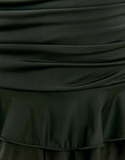 Mini Skirt with Ruffles | Black