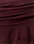 Mini Skirt with Ruffles | Bordeau