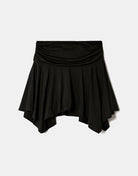 Asymmetric Mini Skirt | Black