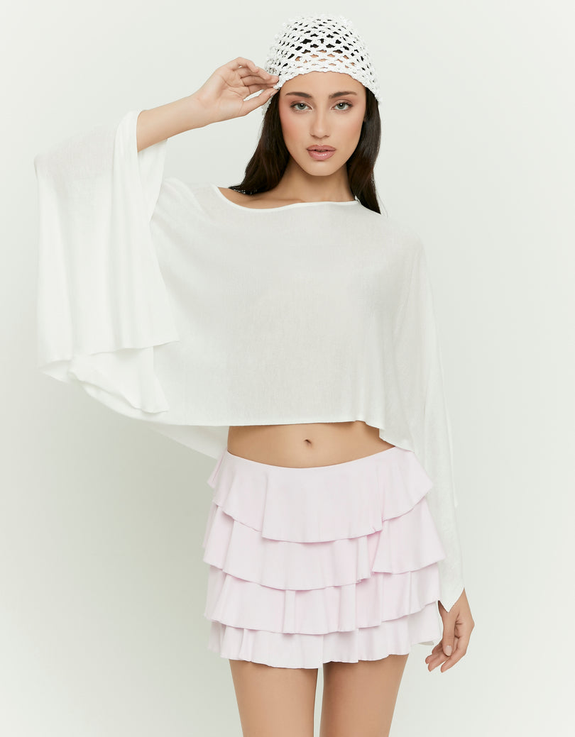 Mini Skirt with Ruffles | Pink