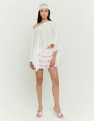 Mini Skirt with Ruffles | Pink