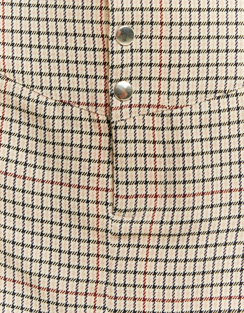 Checkered Skirt with Pleats | Cheks