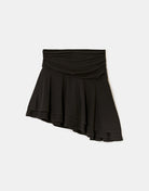 Asymmetric Mini Skirt | Black