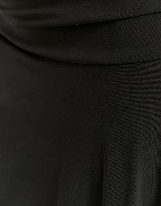 Asymmetric Mini Skirt | Black