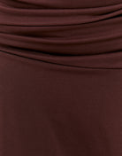 Asymmetric Mini Skirt | Bordeau