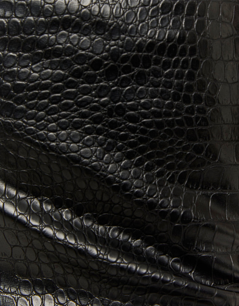 Faux Leather mini Skirt | Black