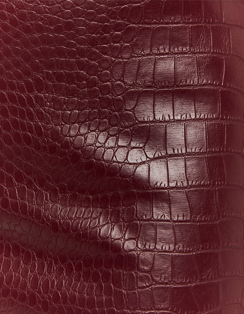 Faux Leather mini Skirt | Red
