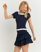 Mini Skirt | Navy