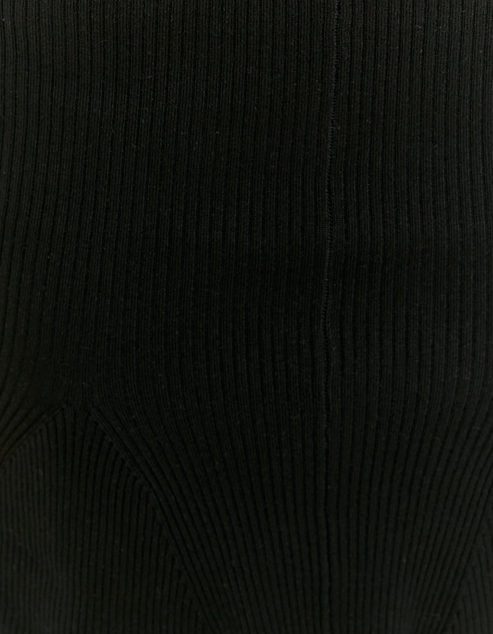 A-line knitted skirt | Black