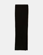 Long Knit Skirt | Black