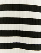 Long Knit Skirt | Off White - Black