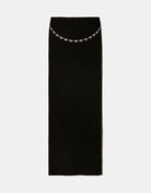 Maxi knit skirt | Black