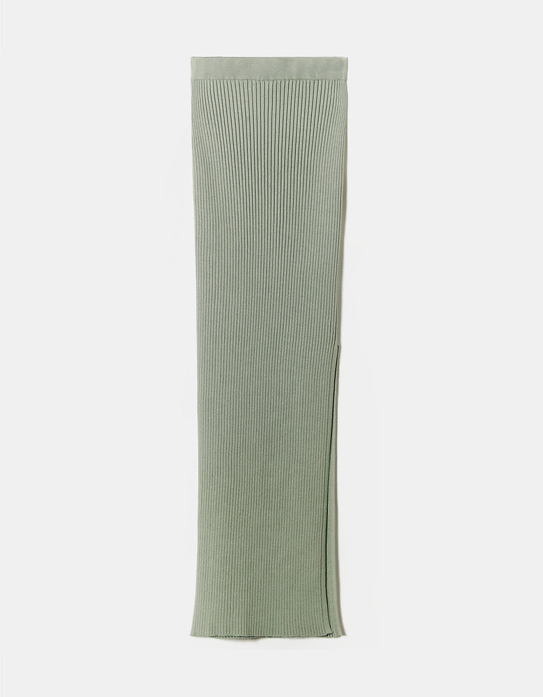 Skirt with side slit | Green