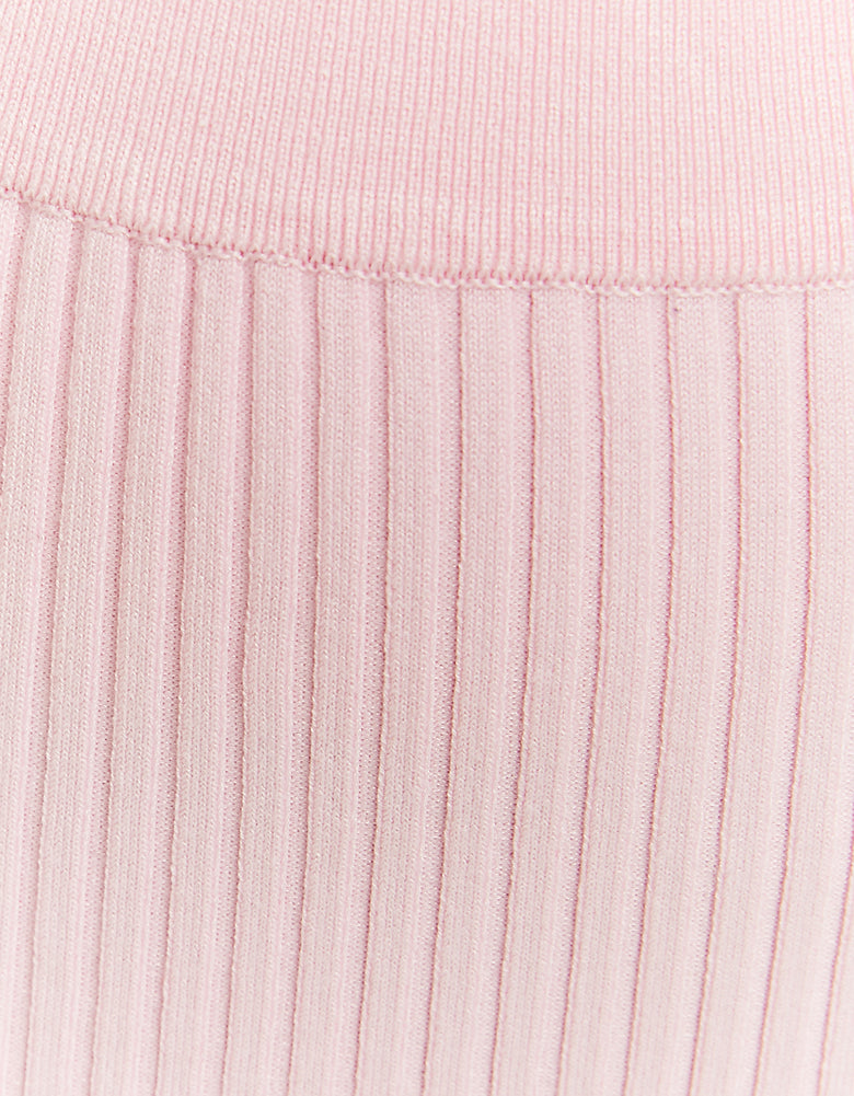 Skirt with side slit | Pink