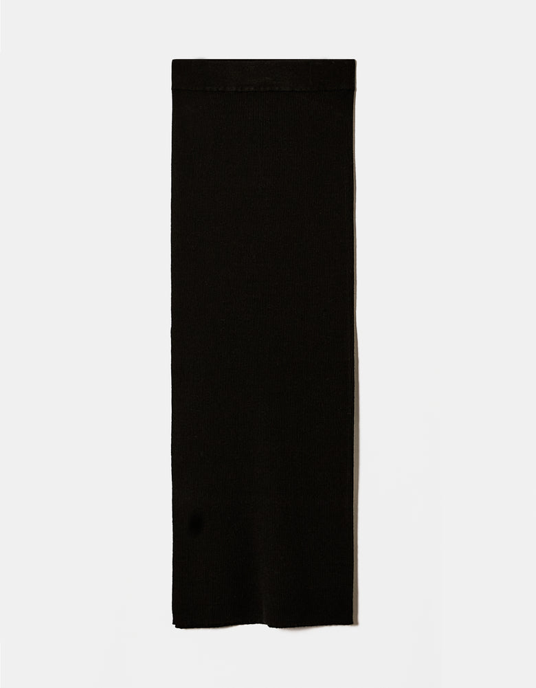Knit Midi Skirt | Black