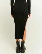 Knit Midi Skirt | Black